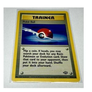 Pokémon Poké Ball 64/64 Base Set Trainer Regular Common 1999 Wizards Card
